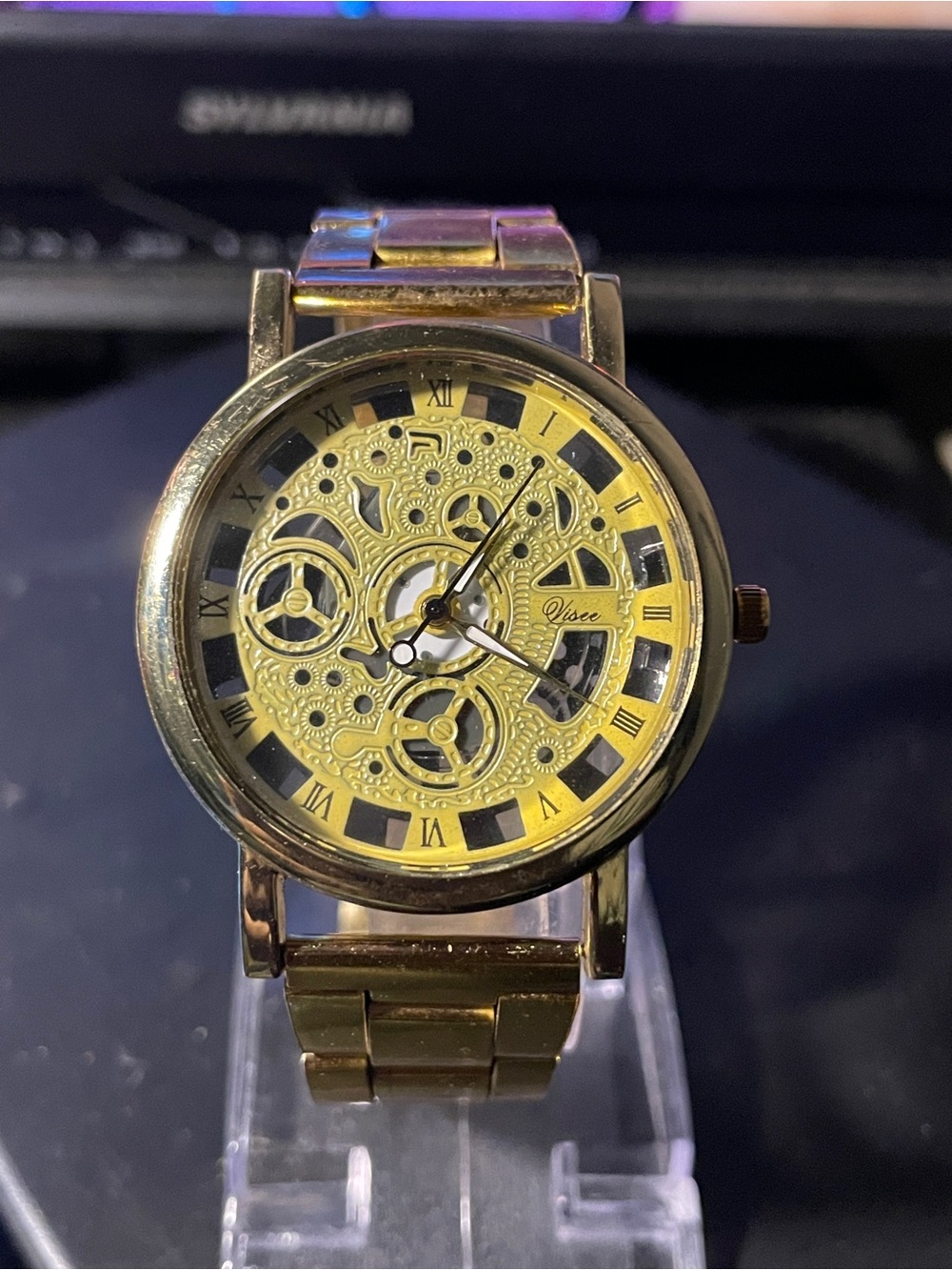 Gold Skeleton Men's Wristwatch - Visee-style